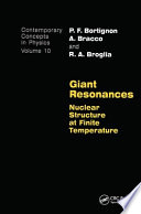 Giant resonances : nuclear structure at finite temperature /