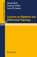 Lectures on algebraic and differential topology : delivered at the II. ELAM /