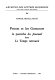 Proust et les Goncourt : le pastiche du Journal dans Le temps retrouvé /