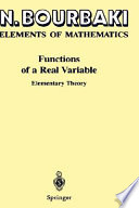 Functions of a real variable : elementary theory /