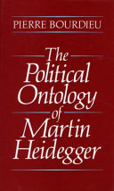 The political ontology of Martin Heidegger /