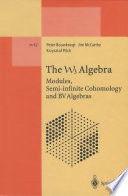 The W₃ algebra : modules, semi-infinite cohomology, and BV algebras /