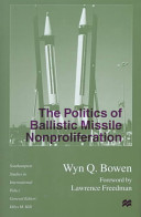 The politics of ballistic missile nonproliferation /