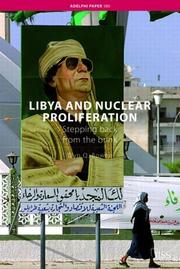 Libya and nuclear proliferation : stepping back from the brink /