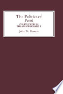 The politics of Pearl : court poetry in the age of Richard II /