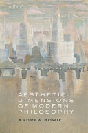 Aesthetic dimensions of modern philosophy /