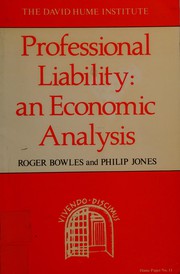 Professional liability : an economic analysis /