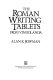 The Roman writing tablets : from Vindolanda /