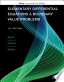 Elementary differential equations and boundary value problems /