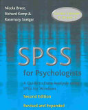 SPSS for psychologists : a guide to data analysis using SPSS for Windows, versions 9, 10 and 11 /