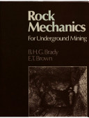 Rock mechanics for underground mining /