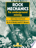 Rock mechanics : for underground mining /