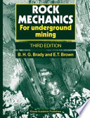 Rock mechanics : for underground mining /