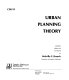 Urban planning theory /