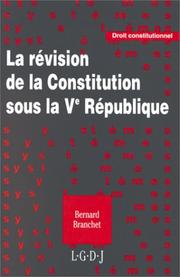La révision de la Constitution sous la Ve République /