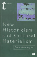 New historicism and cultural materialism /