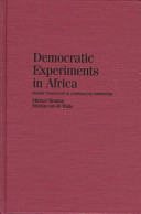 Democratic experiments in Africa : regime transitions in comparative perspective /