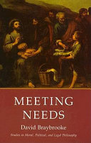 Meeting needs /