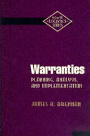 Warranties : planning analysis and implementation /