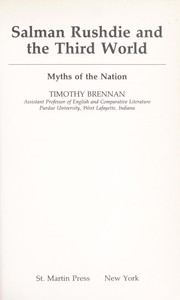 Salman Rushdie and the Third World : myths of the nation /