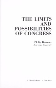 The limits and possibilities of Congress /