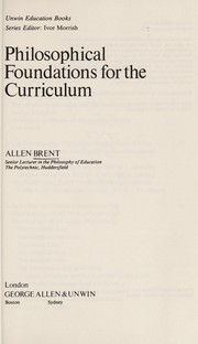 Philosophical foundations for the curriculum /