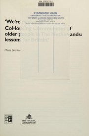 We're in charge : cohousing communities of older people in the Netherlands : lessons for Britain? /