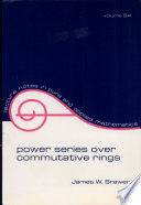 Power series over commutative rings /