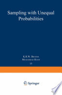 Sampling with unequal probabilities /