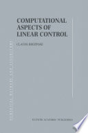 Computational aspects of linear control /