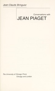 Conversations with Jean Piaget /