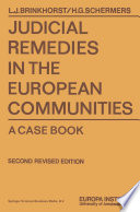 Judicial remedies in the European Communities : a case book /