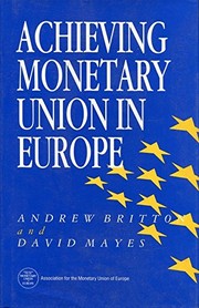 Achieving monetary union in Europe /