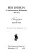 Ben Jonson : a quadricentennial bibliography, 1947-1972 /