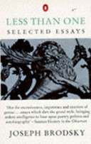 Less than one : selected essays /