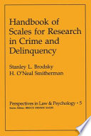 Handbook of scales for research in crime and delinquency /