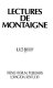 Lectures de Montaigne /
