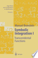 Symbolic Integration I : Transcendental Functions /