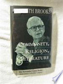 Community, religion, and literature : essays /