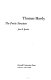 Thomas Hardy: the poetic structure /