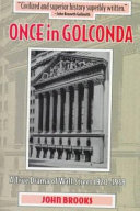 Once in Golconda : a true drama of Wall Street, 1920-1938 /