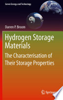 Hydrogen storage materials : the characterisation of their storage properties /