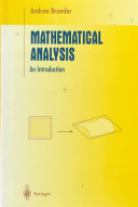 Mathematical analysis : an introduction /