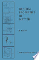 General properties of matter /