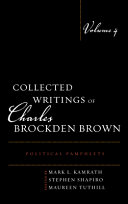 Collected writings of Charles Brockden Brown /