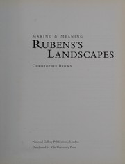 Rubens's landscapes : making & meaning /
