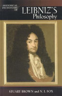 Historical dictionary of Leibniz's philosophy /