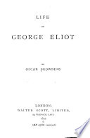Life of George Eliot /