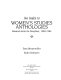 An index to women's studies anthologies : research across the disciplines, 1980-1984 /
