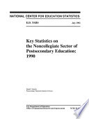 Key statistics on the noncollegiate sector of postsecondary education : 1990 /